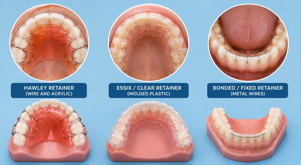 What Are the Different Types of Orthodontic Retainers
